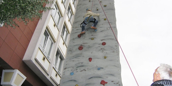 Alpen-Nordwand Kletterwand Kletterfelsen (Höhe 8,00m) mieten