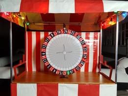 Glücksrad im Marktstand / Spielstand