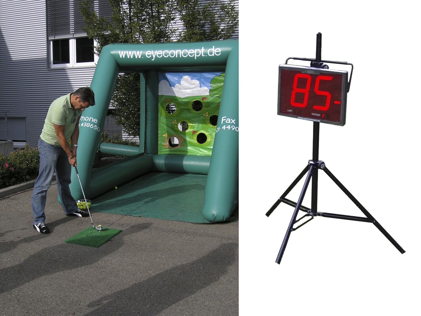 Golf Speed Radar Simulator Abschlagssimulator mieten