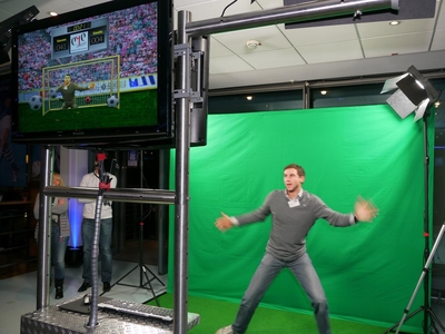 Interactive Goalkeeper - Fußballsimulator - Du bist der Torwart! mieten