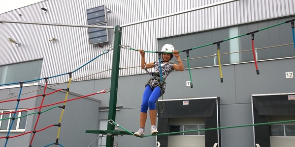 Mobiler Klettergarten für Kinder mieten