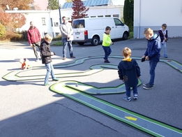 Modulare rennbahn - spurungebunden