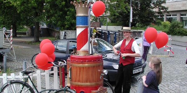 Nostalgie Dampf-Velo Luftballonstand mieten