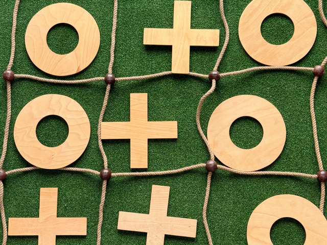 Tic Tac Toe XXL - Spielfläche 1,20 x 1,20m