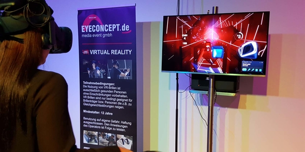 VR Game Arena, fit for Beat Sabar (VR Virtual Reality Simulator mieten)