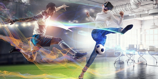 VR Arena VR Final Soccer Shoot Out Fußballsimulator (VR Virtual Reality Simulator mieten. )