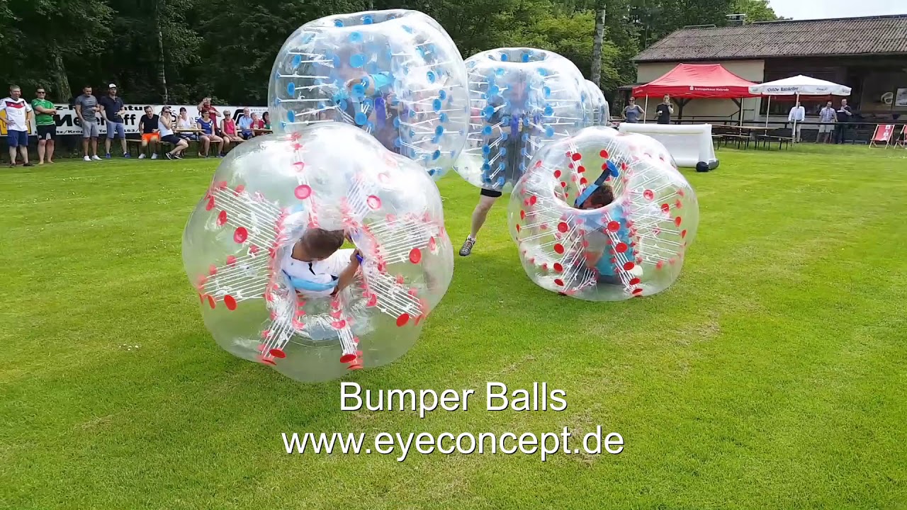 Bumper Balls - Bubble Soccer (6 - 10 Bumper Balls + 2 aufblasbare Mini-Tore), Art.-Nr.: 18560